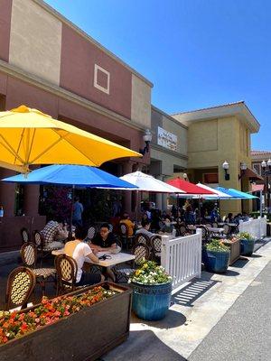 Patio dining