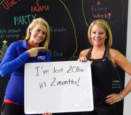 Congrats Tina!  You hit your goal in 2 months!  Way to go!