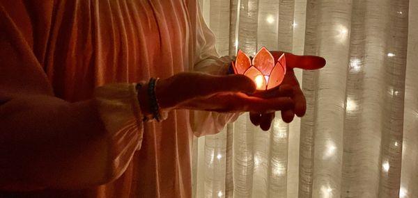 This picture symbolizes my work: channeling light and sharing it through my hands.