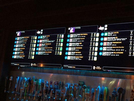 Beer board shows the level of the kegs. So amazing!