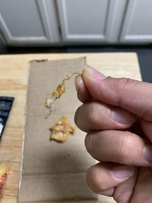 Found metal inside a piece of chicken