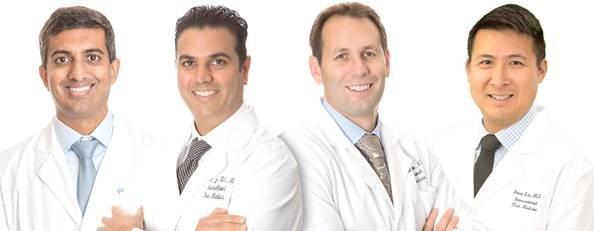 Our doctors: Dr. Goonjan Shah,  Dr. Vimal S. Lala,  Dr. Paul B. Johnson, and  Dr. Brian Lai