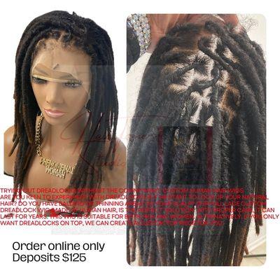 #dreadlockwig #lacewig #humanhair #dreadlockextensions