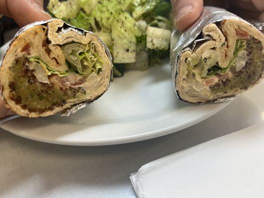 Falafel wrap.