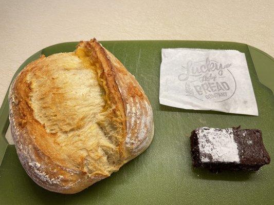 Jalapeño sourdough and sourdough brownie