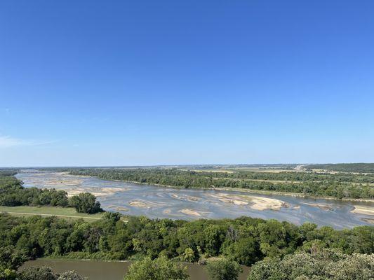 View on top of observation tower