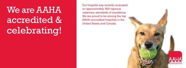 We are AAHA ACCREDITED