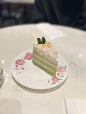 Pandan Coconut Cake