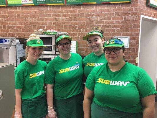 The super employees at Subway!