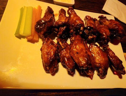 Hmmm wings!!! Some ate because the person at the table didn't know yelp eats 1st!