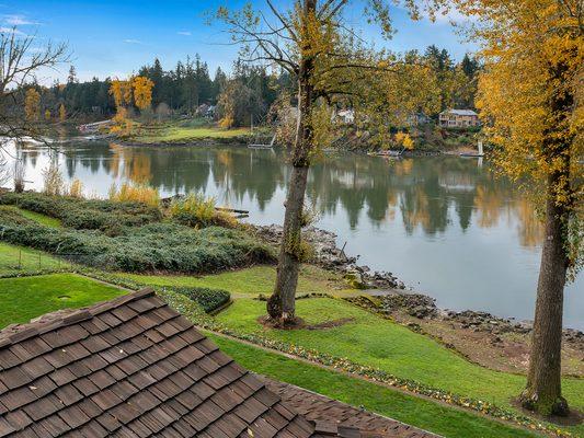 Riverfront home sale