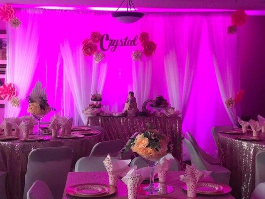 Princess birthday party decor