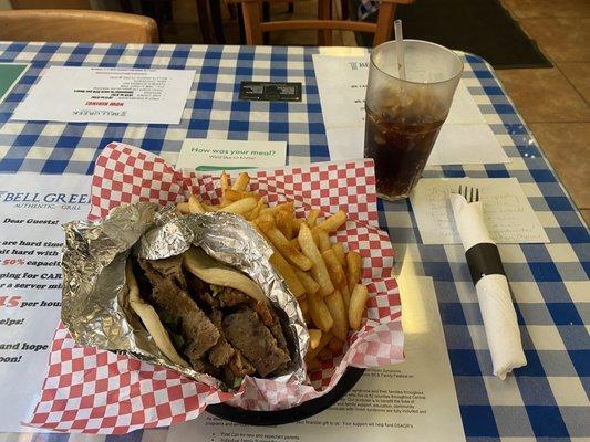 Lamb gyro platter