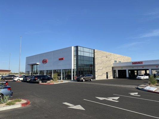 Part of the Mark Kia dealership