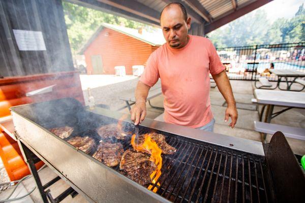 Pool side BBQ and Picnic Patio