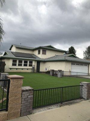 Artificial grass install