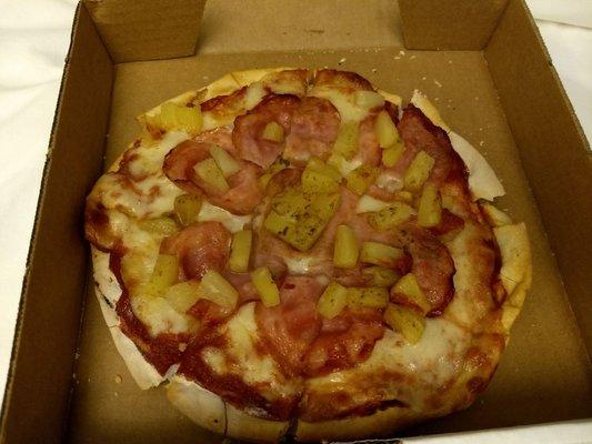 8 inch Hawaiian pizza