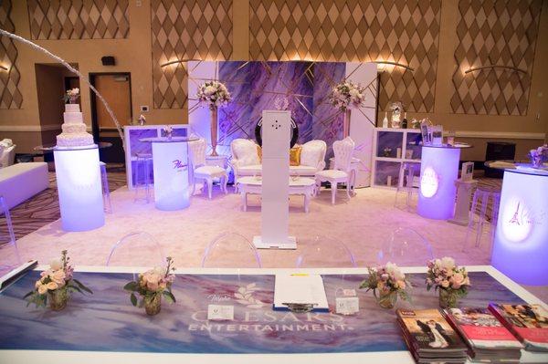 The Ceasars Entertainment booth at the Bridal Spectacular Bridal Show at the Rio hotel in January 2018