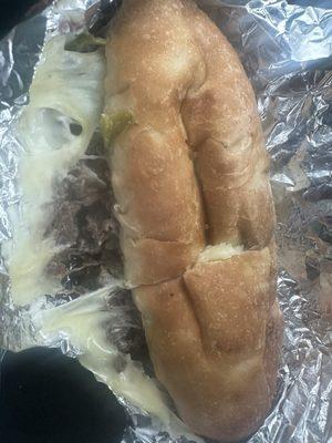 Cheese steak with some add ins