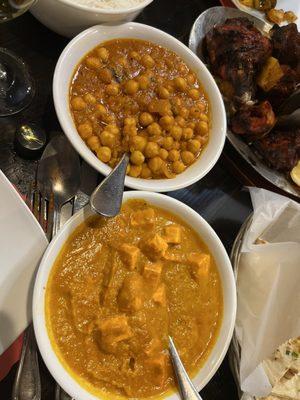 Paneer Korma and chole