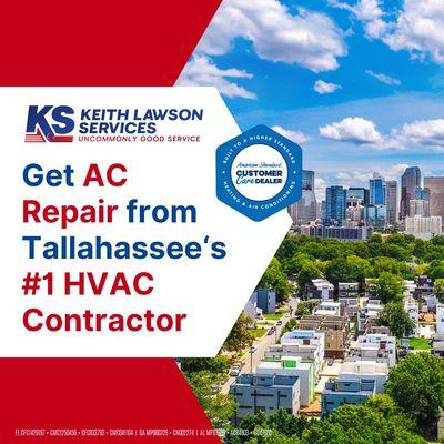 Get HVAC Repair from Tallahassee's #1 Trusted Company