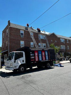 Shingle roofing project in Maspeth Queens NY - Royal Renovators Inc.