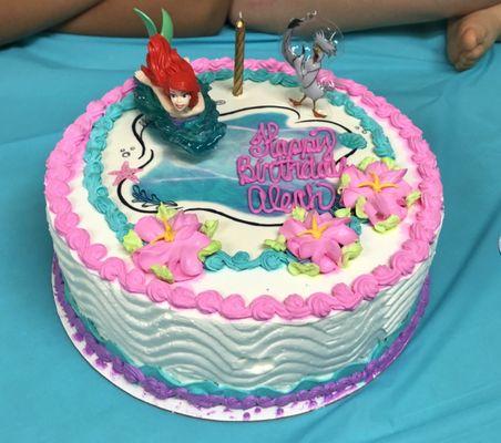 Ariel birthday cake