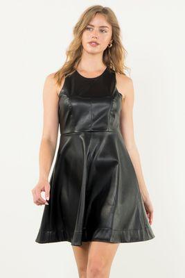 THML Faux leather dress