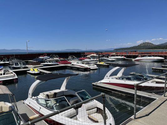 The boating dock.