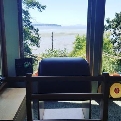 The view inspires the workout at our new location in Birch Bay, Washington