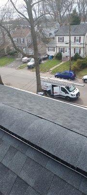 Installs new shingles