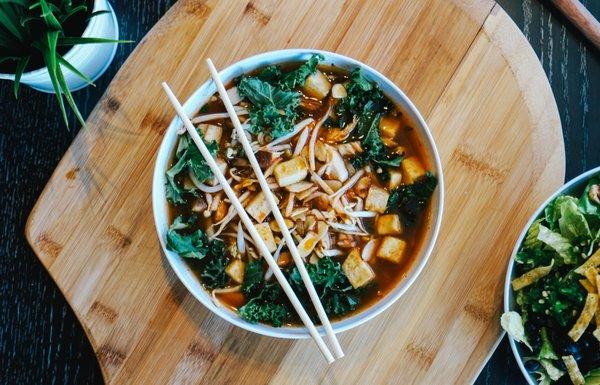 Shiitake Mushroom & Roasted Tofu Broth Bowl