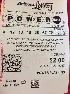 Ok, this is the second Powerball ticket I've bought in my life: I'm thinking it's a scam! #notagambler I give up!