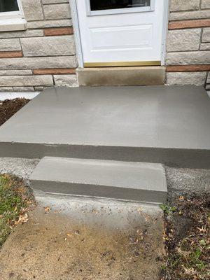 The repair to my front porch steps