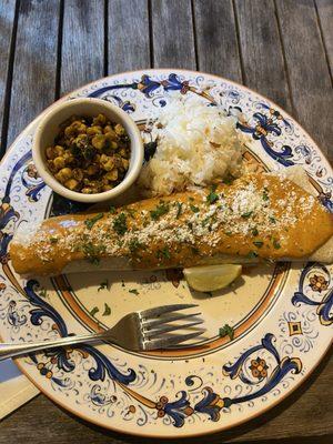 Seafood enchilada