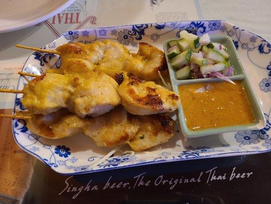 Chicken Satay $8