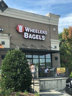 Front of the bagel shop