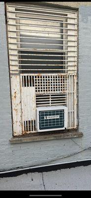 Exterior of bedroom a/c