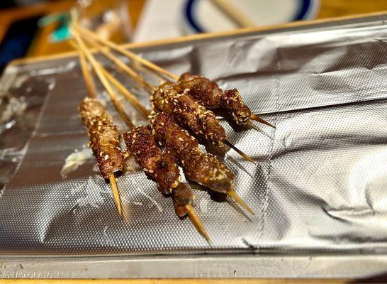 Barbecue Beef Finger Skewer