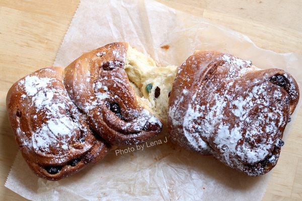 Brioche confie loaf ($7) - from holiday menu. Brioche with dried and candied fruits