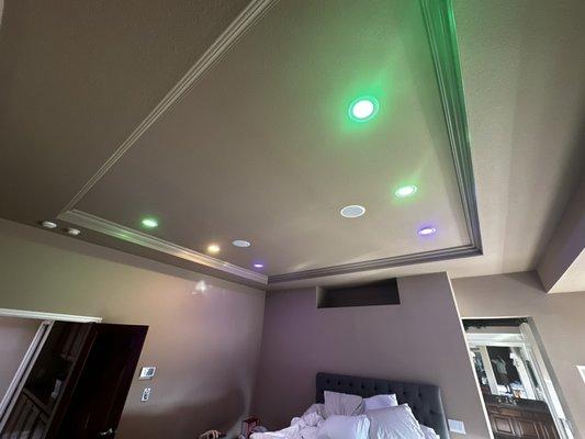 RGP Phillips led recess lights installation (smart home systems)