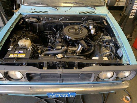 Engine rebuild and restoration on 1973 Toyota pick up