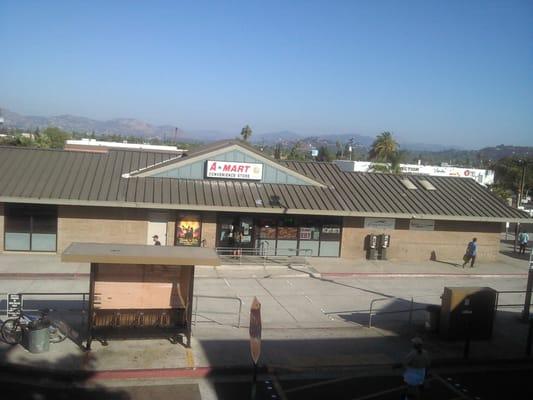 The view from El Cajon Trolley.