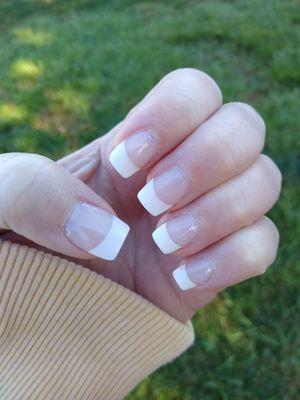 Full set - acrylic French tip $35 cash price