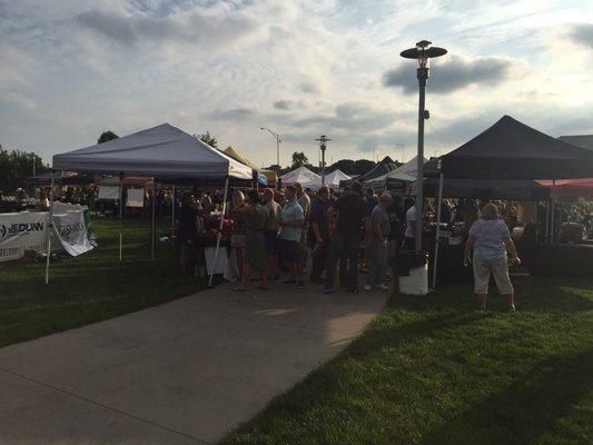 Good crowd checking out the 60+ breweries and food stands