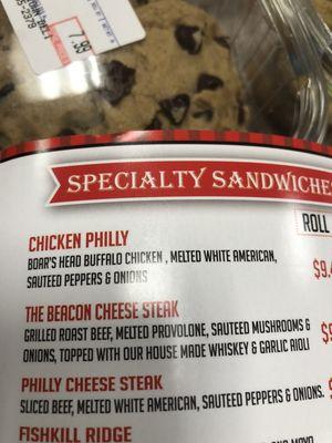 Philly sandwiches very nicely filled