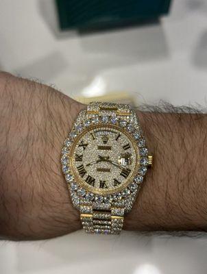 Moissanite DayDate Gold Rolex