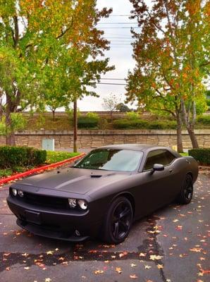 Full wrap - Dodge Challenger SRT-8 - Matte BLACK