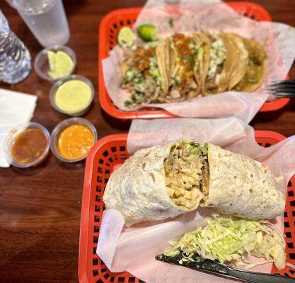 Taco Tuesday deals (top) and Bitchin' Cali Burrito (bottom)