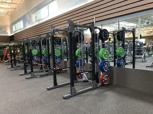 Power racks.